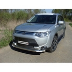 Передняя защита для Mitsubishi Outlander (2014-2015)