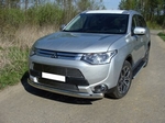 Передняя защита для Mitsubishi Outlander (2014-2015)