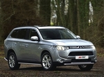 Передняя защита для Mitsubishi Outlander (2012-2015)
