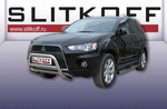 Передняя защита для Mitsubishi Outlander XL (2009-2012)