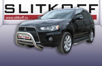Передняя защита для Mitsubishi Outlander XL (2009-2012)