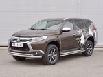 Передняя защита для Mitsubishi Pajero Sport