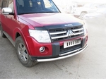 Передняя защита для Mitsubishi Pajero 4 (2006-2011)