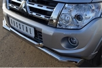 Передняя защита для Mitsubishi Pajero 4 (2011-2014)