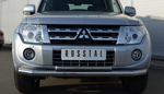 Передняя защита для Mitsubishi Pajero 4 (2011-2014)