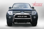 Передняя защита для Mitsubishi Pajero 4 (2006-2011)