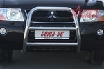 Передняя защита для Mitsubishi Pajero 3 (2000-2006)