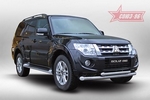 Передняя защита для Mitsubishi Pajero 4 (2011-2014)