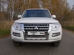 Передняя защита для Mitsubishi Pajero 4 (2014-н.в.)