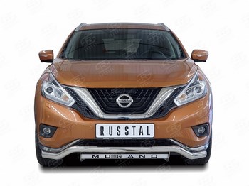 Передняя защита для Nissan Murano (2016-н.в.) - ОбвесКарРу VIN: NMUZ-002400. 