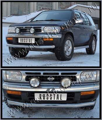 Передняя защита для NIssan Pathfinder (1996-2004) - ОбвесКарРу VIN: NRZ-000900. 