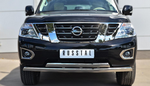 Передняя защита для NIssan Patrol (2014-2015)