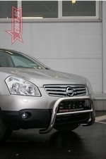 Передняя защита для NIssan Qashqai +2 (2008-2010)
