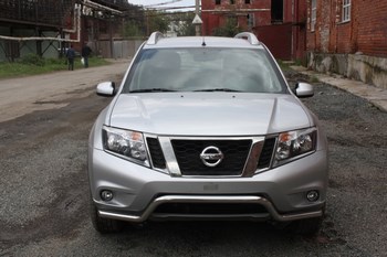 Передняя защита для NIssan Terrano (2014-2015) - ОбвесКарРу VIN: TERR-14.02. 
