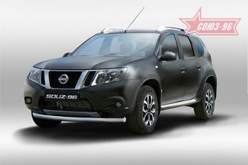 Передняя защита для NIssan Terrano (2014-2015) - ОбвесКарРу VIN: NTER.48.5088. 