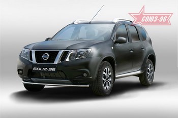 Передняя защита для NIssan Terrano (2014-2015) - ОбвесКарРу VIN: NTER.48.5084. 