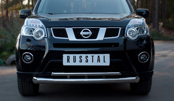 Передняя защита для NIssan X-Trail (2011-2014) - ОбвесКарРу VIN: XNZ-000963. 