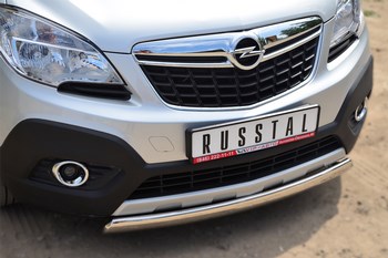 Передняя защита для Opel Mokka (2012-2015) - ОбвесКарРу VIN: OMZ-001353. 