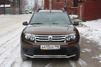 Передняя защита для Renault Duster (2010-2015) - ОбвесКарРу VIN: DUS-12.02. 