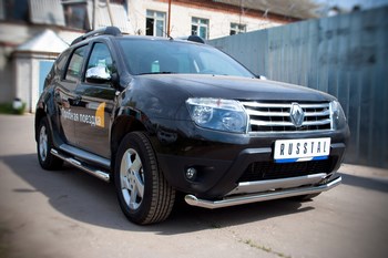 Передняя защита для Renault Duster 4WD (2010-2015) - ОбвесКарРу VIN: RD4Z-000447. 