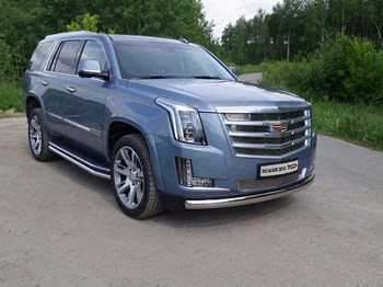 Передняя защита для Cadillac Escalade (2015-н.в.) - ОбвесКарРу VIN: CADESC15-03. 