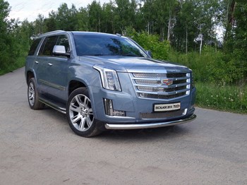 Передняя защита для Cadillac Escalade (2015-н.в.) - ОбвесКарРу VIN: CADESC15-05. 