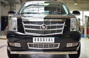 Передняя защита для Cadillac Escalade (2006-2014) - ОбвесКарРу VIN: KEZ-001686. 