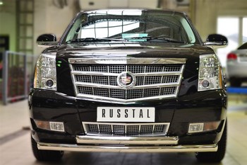 Передняя защита для Cadillac Escalade (2006-2014) - ОбвесКарРу VIN: KEZ-001687. 