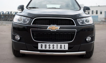 Передняя защита для Chevrolet Captiva (2011-2013) - ОбвесКарРу VIN: CHCZ-000820. 