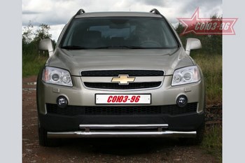 Передняя защита для Chevrolet Captiva (2006-2011) - ОбвесКарРу VIN: CCAP.48.0485. 