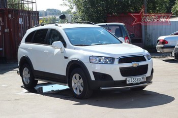 Передняя защита для Chevrolet Captiva (2011-2013) - ОбвесКарРу VIN: CCAP.48.1512. 