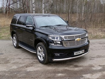 Передняя защита для Chevrolet Tahoe (2015-н.в.) - ОбвесКарРу VIN: CHEVTAH16-12. 