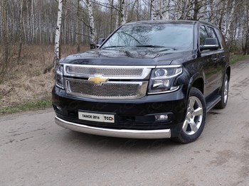 Передняя защита для Chevrolet Tahoe (2015-н.в.) - ОбвесКарРу VIN: CHEVTAH16-14. 