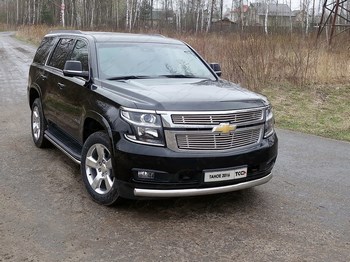 Передняя защита для Chevrolet Tahoe (2015-н.в.) - ОбвесКарРу VIN: CHEVTAH16-10. 