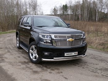 Передняя защита для Chevrolet Tahoe (2015-н.в.) - ОбвесКарРу VIN: CHEVTAH16-23. 