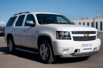 Передняя защита для Chevrolet Tahoe (2007-2014) - ОбвесКарРу VIN: CTHZ-000928. 