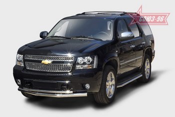 Передняя защита для Chevrolet Tahoe (2007-2014) - ОбвесКарРу VIN: CHTH.48.1412. 