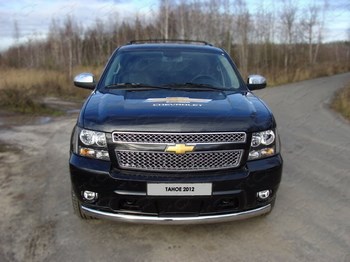 Передняя защита для Chevrolet Tahoe (2007-2014) - ОбвесКарРу VIN: CHEVTAH12-01. 