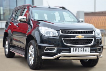 Передняя защита для Chevrolet TrailBlazer (2012-2015) - ОбвесКарРу VIN: CTRZ-001506. 