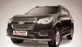 Передняя защита для Chevrolet TrailBlazer (2012-2015) - ОбвесКарРу VIN: CHTB12-005. 