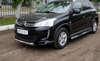 Передняя защита для Citroen Aircross (2012-2015) - ОбвесКарРу VIN: C4Z-000550. 