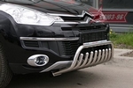 Передняя защита для Citroen C-Crosser (2007-2013)