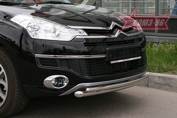 Передняя защита для Citroen C-Crosser (2007-2013) - ОбвесКарРу VIN: CITR.48.0661. 