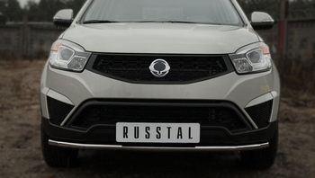 Передняя защита для SsangYong Actyon (2013-2015) - ОбвесКарРу VIN: SYAZ-001973. 