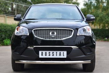 Передняя защита для SsangYong Actyon (2010-2013) - ОбвесКарРу VIN: SAZ-001420. 