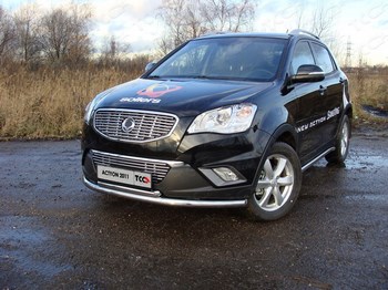 Передняя защита для SsangYong Actyon (2010-2013) - ОбвесКарРу VIN: SSANACT11-01. 