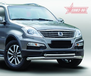 Передняя защита для SsangYong Rexton (2012-2015) - ОбвесКарРу VIN: SYRX.48.1748. 