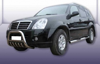 Передняя защита для SsangYong Rexton (2007-2012) - ОбвесКарРу VIN: SSR003. 