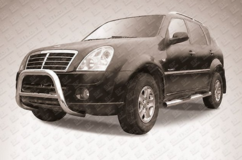 Передняя защита для SsangYong Rexton (2007-2012) - ОбвесКарРу VIN: SSR002. 