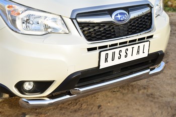 Передняя защита для Subaru Forester (2012-2015) - ОбвесКарРу VIN: SUFZ-001597. 